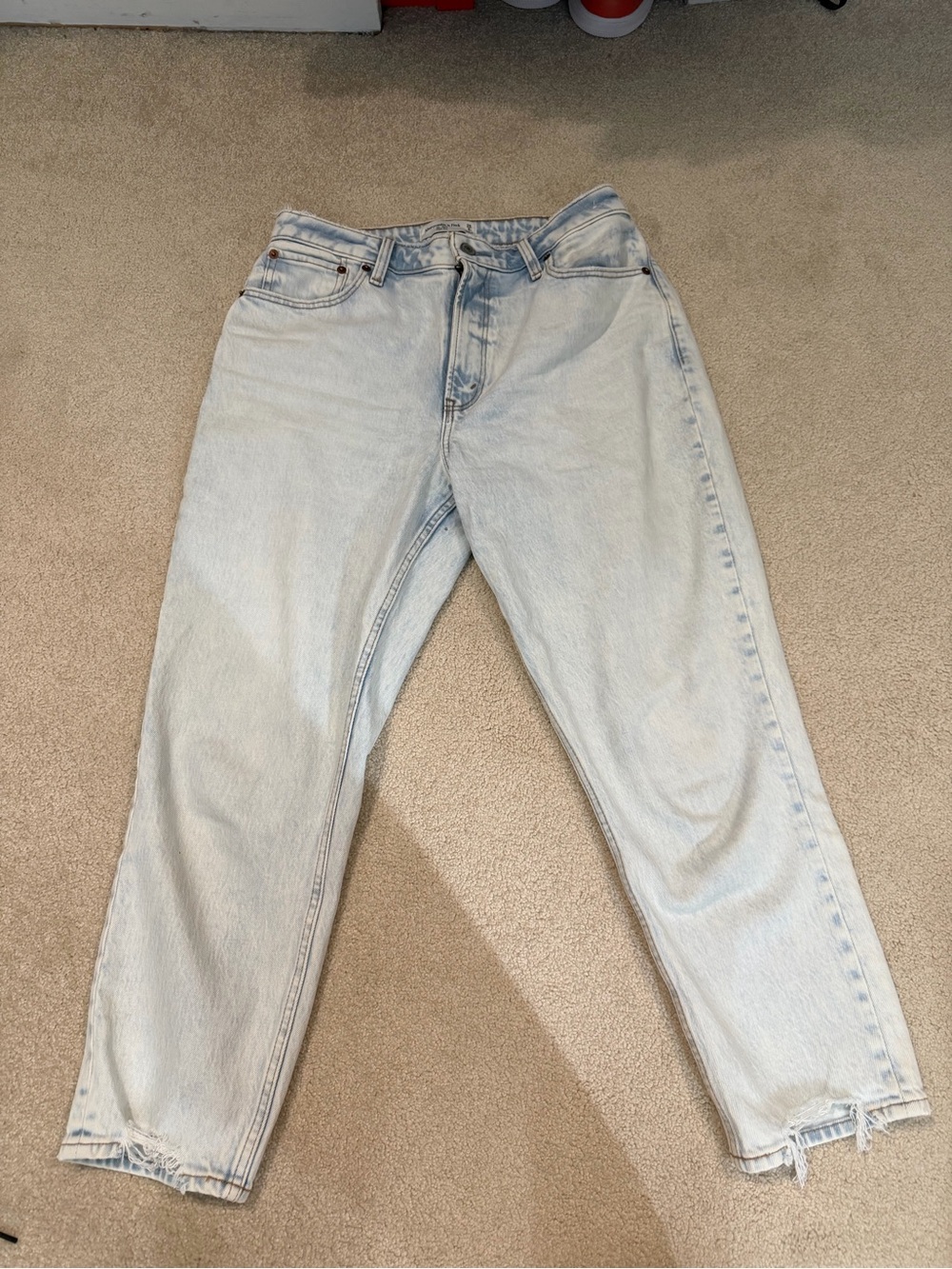 Abercrombie & Fitch Light Wash Boyfriend Jeans